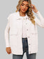 Women Pocketed Button Up Sleeveless Denim Jacket nicholesgifts