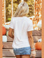 Pumpkin Round Neck Short Sleeve T-Shirt nicholesgifts
