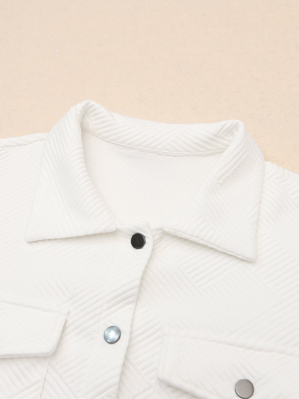 Snap Down Collared Jacket nicholesgifts