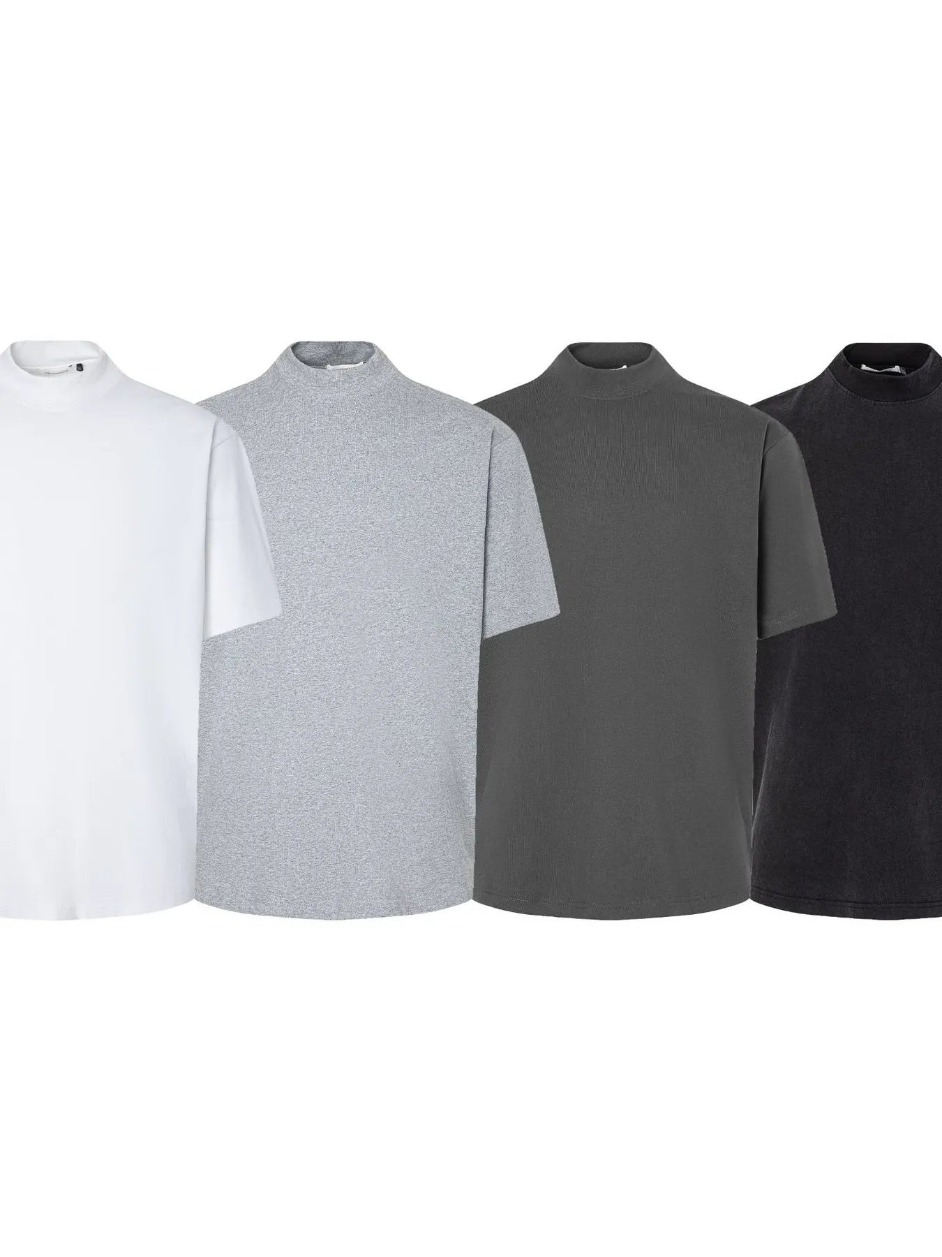 Men's Mock Neck Short Sleeve T-Shirt Trendsi