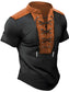 Men's Plus Size Lace Up Short Sleeve Polo nicholesgifts