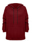 Full Size Drawstring Long Sleeve Hoodie Trendsi