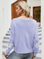 Floral Ribbed Trim Drop Shoulder Cardigan nicholesgifts