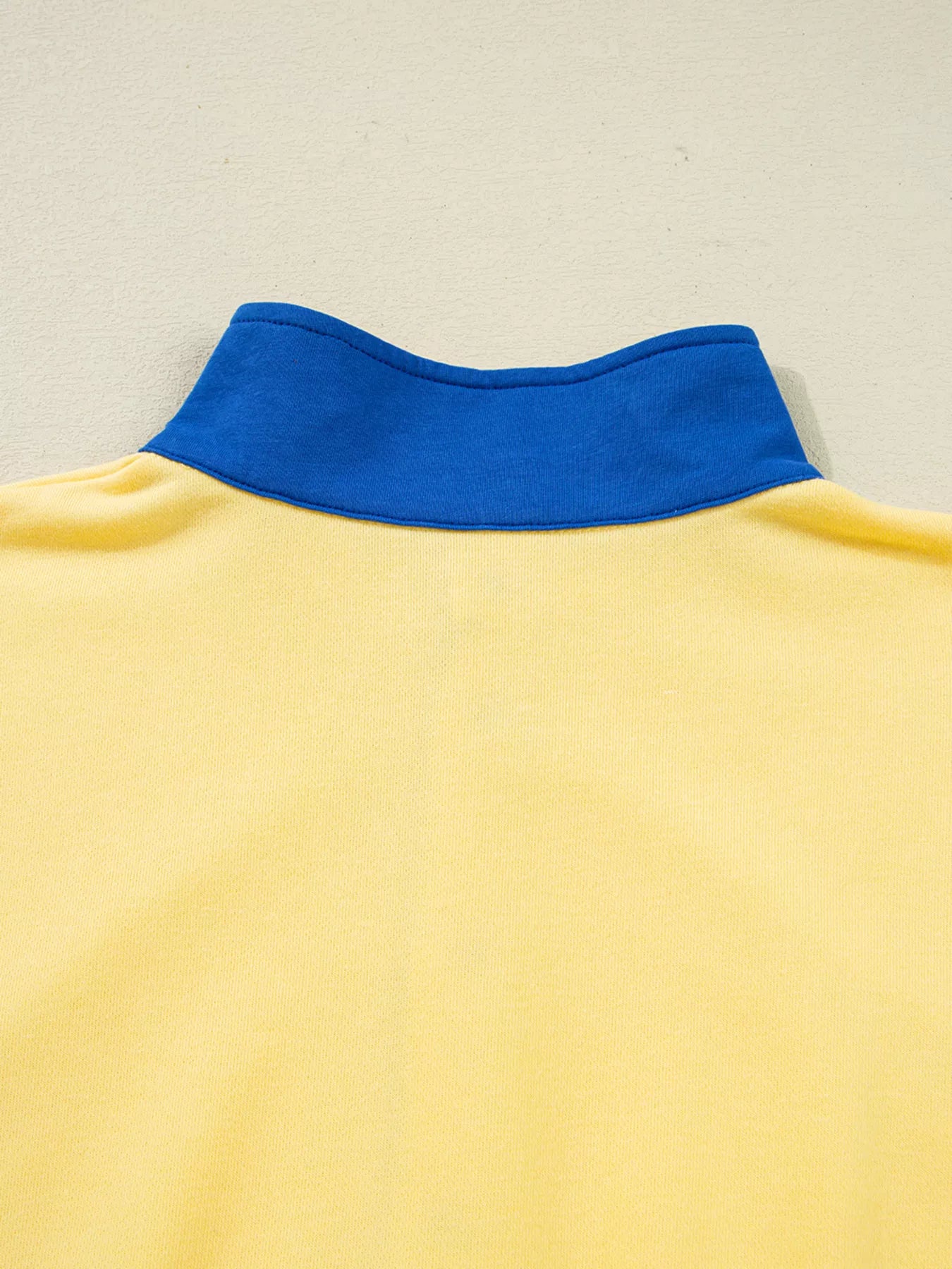 Color Block Patchwork Half Button Top and Shorts 2pcs Set Trendsi
