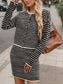 Striped Long Sleeve Top and Skirt Set nicholesgifts