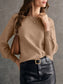 Crew Neck Long Sleeve Sweater nicholesgifts