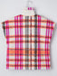 Sherpa Plaid Snap Down Vest Coat nicholesgifts