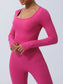 Twisted Backless Long Sleeve Jumpsuit nicholesgifts