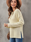 Women Button Detail Long Sleeve Knit Top nicholesgifts