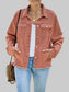 Distressed Raw Hem Denim Jacket nicholesgifts