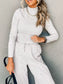 Turtleneck Long Sleeve Top and Pants Set nicholesgifts