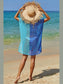 Double Take Openwork Contrast Slit Knit Cover Up nicholesgifts
