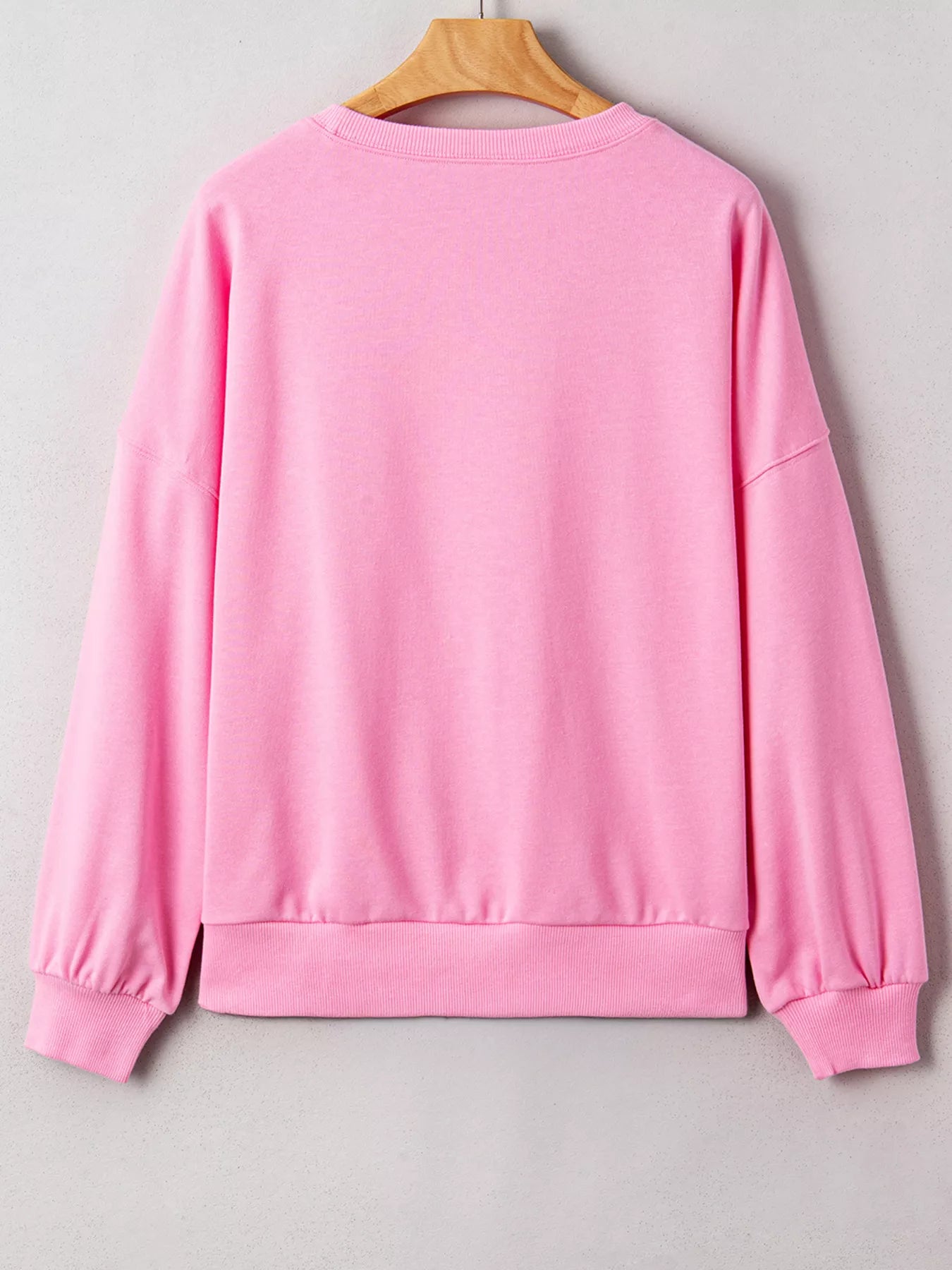 USA Map Patched Long Sleeve Sweatshirt Trendsi