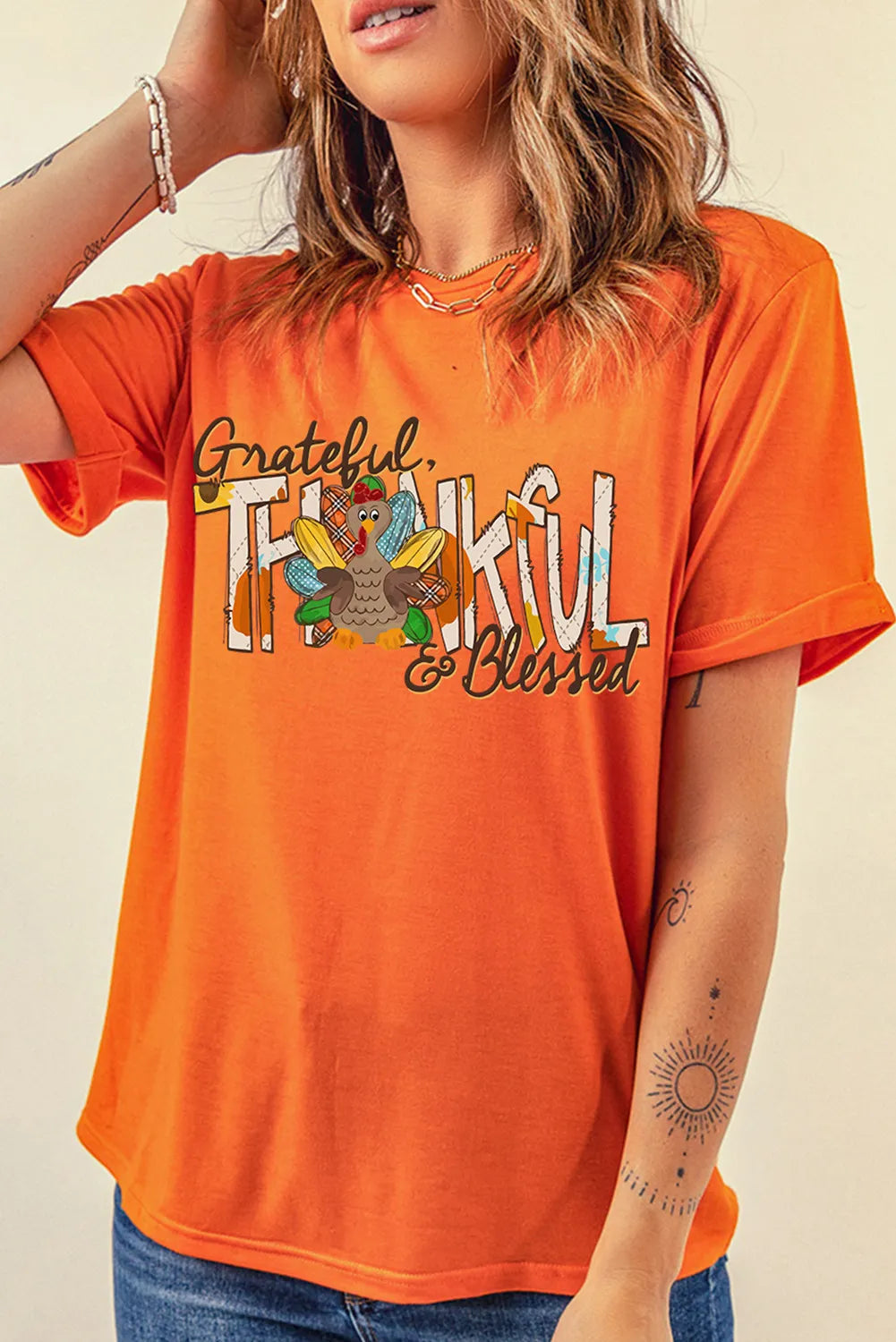 Graphic Round Neck Short Sleeve T-Shirt NicholesGifts