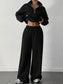 Half-Zip Long Sleeve Sweatshirt and Pants Set nicholesgifts