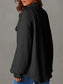 Textured Button Up Long Sleeve Shacket nicholesgifts