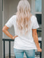 Letter Graphic Round Neck Tee nicholesgifts