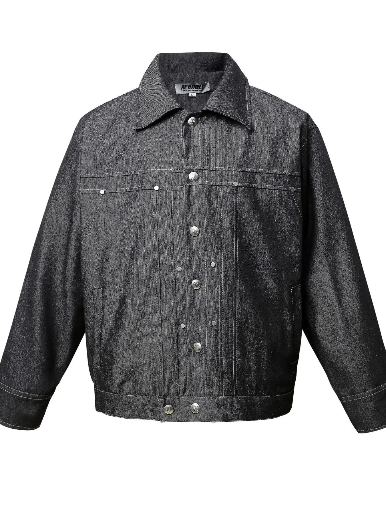 Men's Snap Down Long Sleeve Denim Jacket