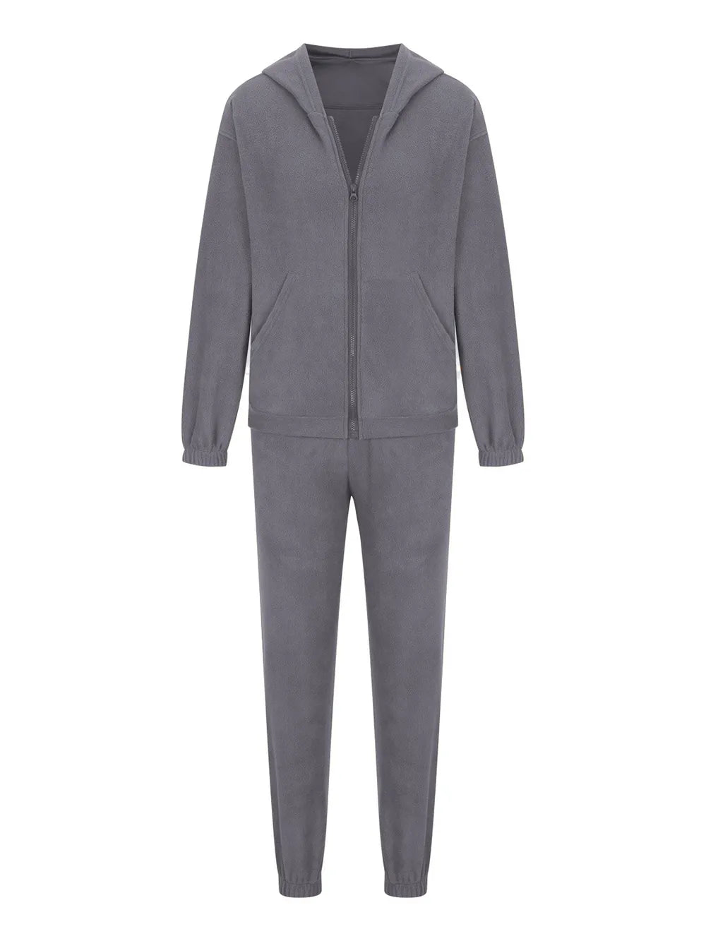 Zip Up Long Sleeve Hoodie and Joggers Set nicholesgifts