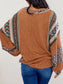 Leopard Color Block Ribbed Top nicholesgifts