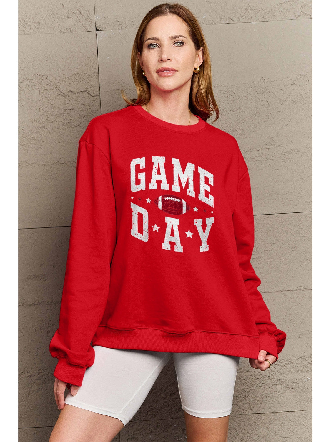 Simply Love Full Size GAME DAY Graphic Sweatshirt nicholesgifts