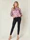 Double Take Full Size Printed Smocked Long Sleeve Blouse nicholesgifts