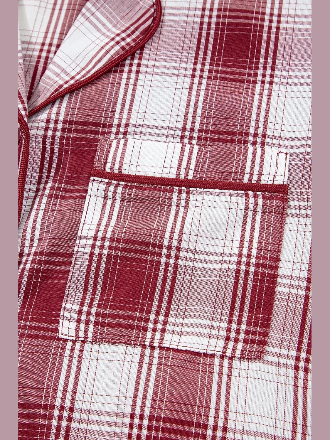 Plaid Long Sleeve Shirt and Drawstring Shorts Lounge Set nicholesgifts