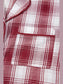 Plaid Long Sleeve Shirt and Drawstring Shorts Lounge Set nicholesgifts