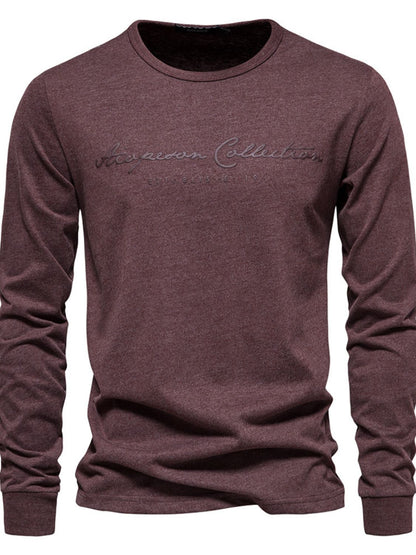 Men's Round Neck Letter Graphic T-Shirt nicholesgifts