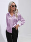 Collared Neck Buttoned Long Sleeve Shirt nicholesgifts