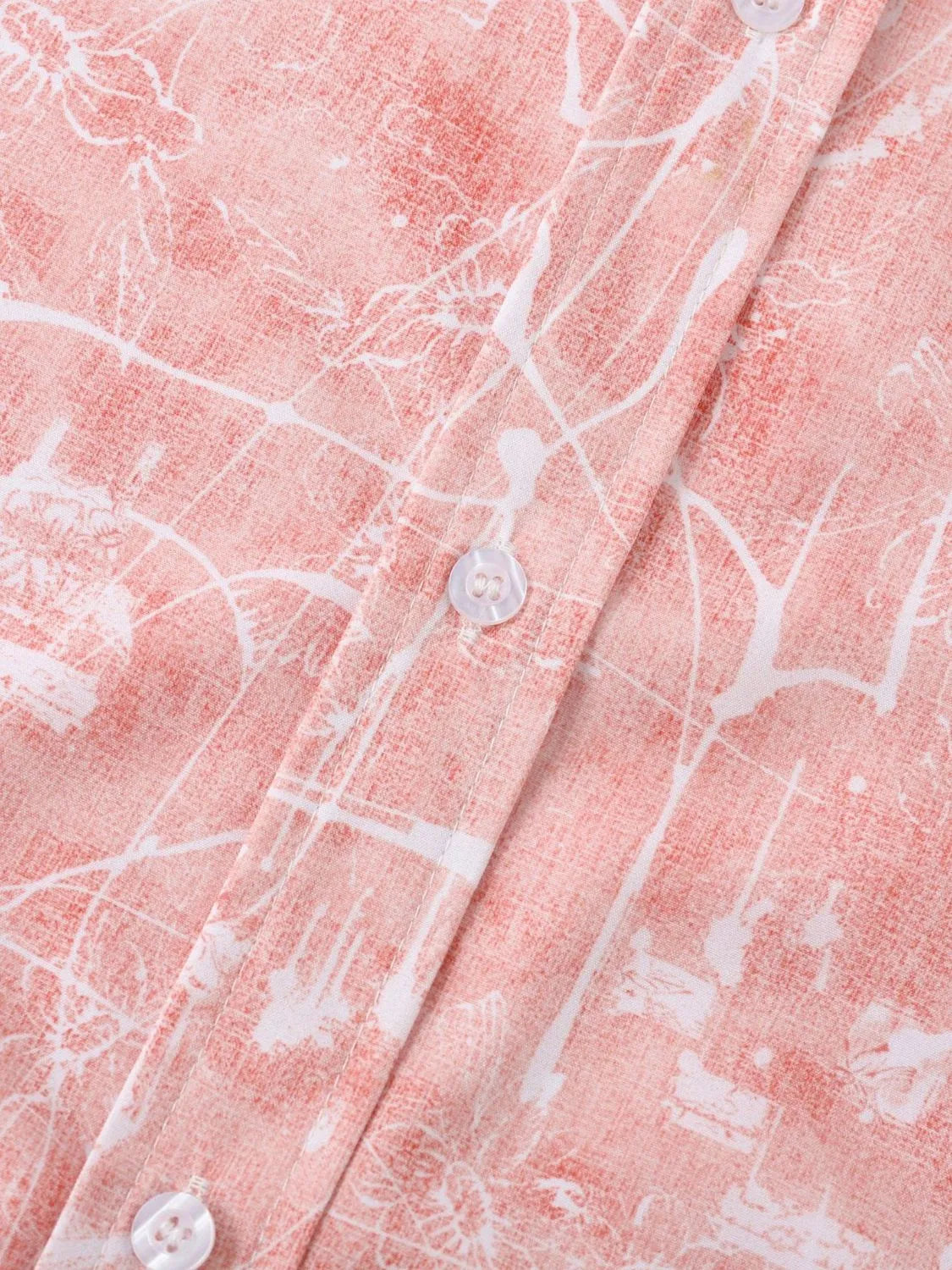 Men's Printed Short Sleeve Button Down Shirt NicholesGifts