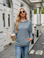 NicholesGifts Women Ribbed Drawstring Long Sleeve Hoodie nicholesgifts