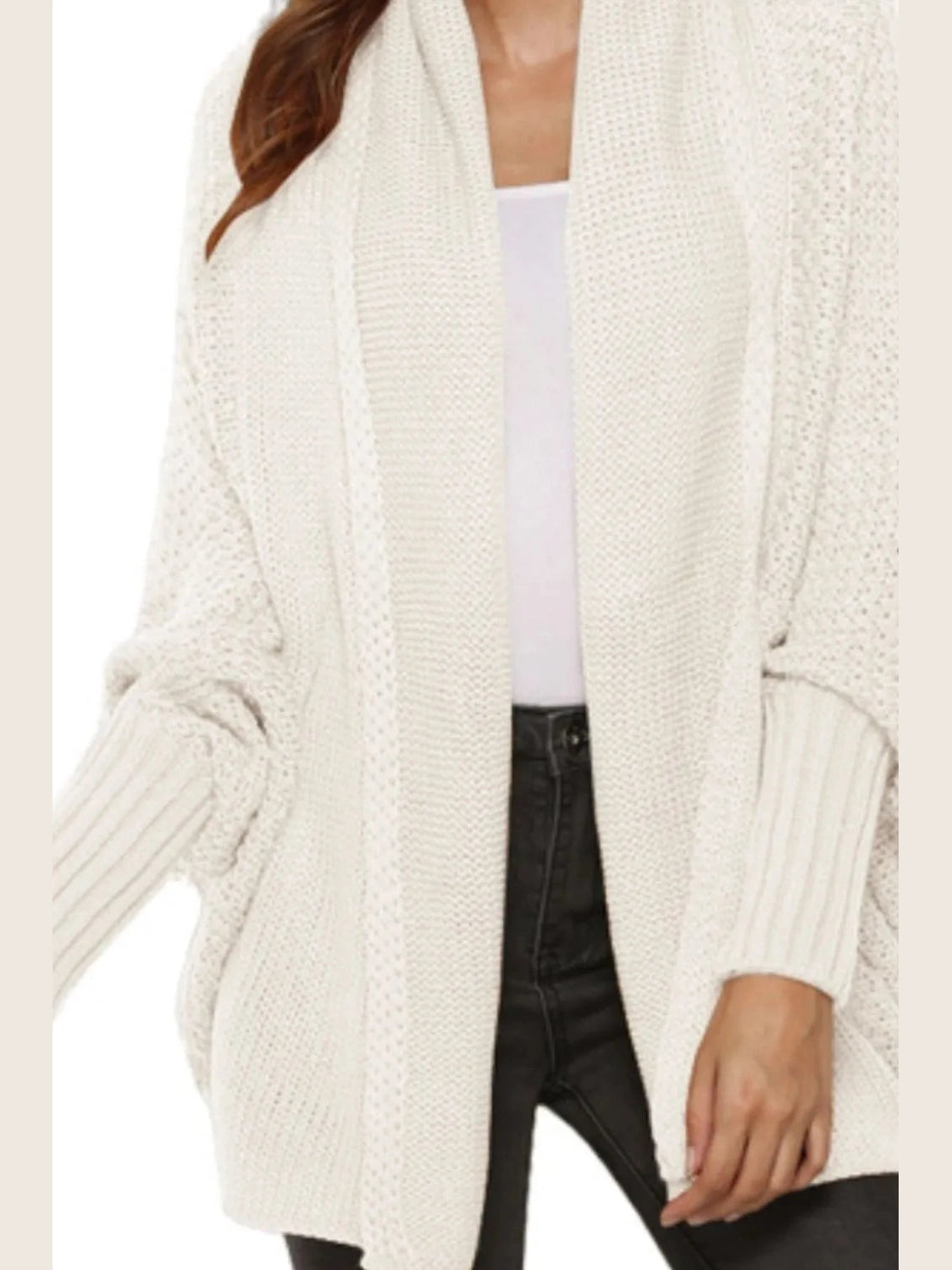 Angel Wings Open Front Batwing Sleeve Cardigan nicholesgifts