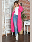 Letter Dropped Shoulder Long Sleeve Cardigan nicholesgifts