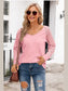 V-Neck Long Raglan Sleeve Top nicholesgifts