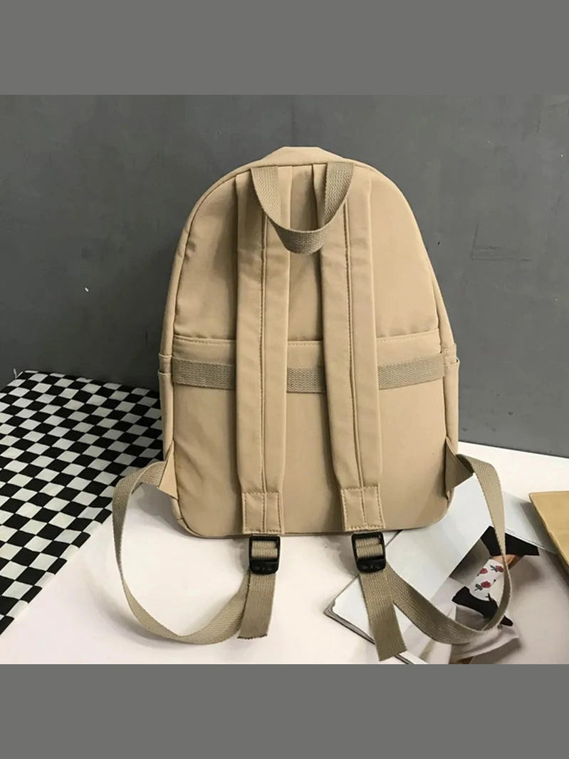 Zip Cotton Backpack Bag nicholesgifts