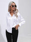 Collared Neck Buttoned Long Sleeve Shirt nicholesgifts