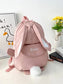 Adorable Bunny Ears Backpack for Girls - Perfect Kindergarten & School Bag for Kids