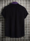 Men's Plus Size Classic Color Block Short Sleeve Shirt nicholesgifts