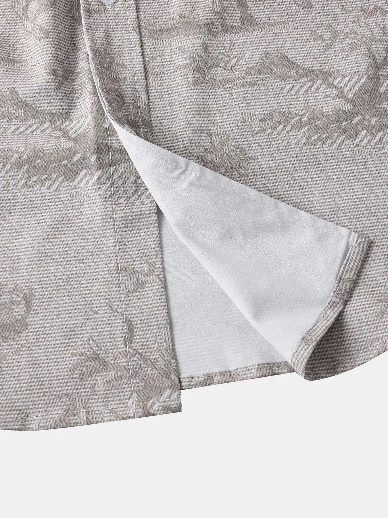 Men's Vintage Print Short Sleeve Casual Shirt NicholesGifts