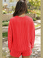 MERRY CHRISTMAS Round Neck Long Sleeve Top and Shorts Set nicholesgifts