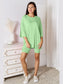 NicholesGifts Women Basic Bae Full Size Soft Rayon Three-Quarter Sleeve Top and Shorts Set nicholesgifts