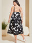 Plus Size Floral Lace Trim Side Slit Night Dress nicholesgifts