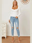 Ruched Long Sleeve T-Shirt nicholesgifts