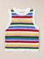 Contrast Round Neck Sweater Vest nicholesgifts