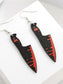 Women Bloody Horror Halloween Drop Earrings nicholesgifts