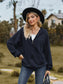 Zip Up Drawstring Long Sleeve Hooded Jacket nicholesgifts