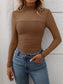 Mock Neck Long Sleeve Top nicholesgifts