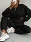 Texture Round Neck Top and Pants Set nicholesgifts