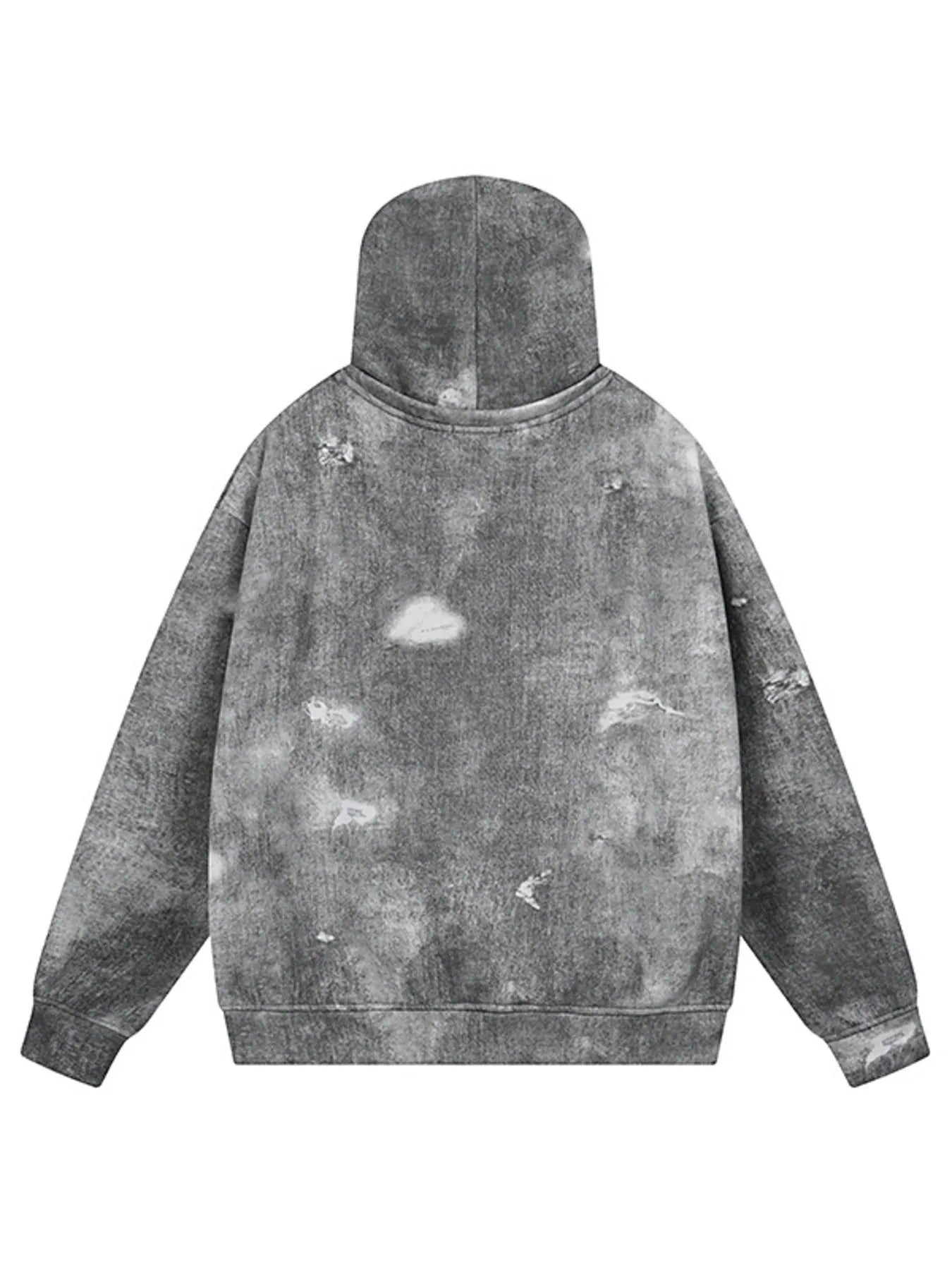 Men's Distressed Long Sleeve Hoodie NicholesGifts